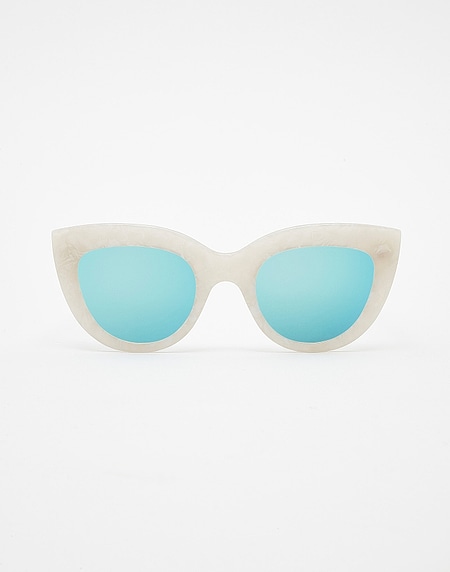 Sunglasses Hawkers WHITE PEARL - CLEAR BLUE HYDE X
