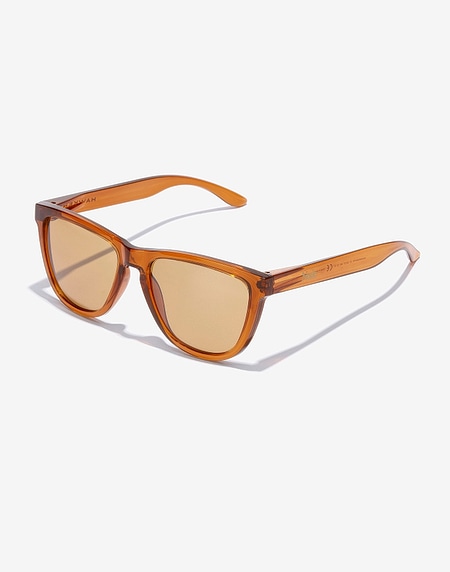 Nos Lunettes de Soleil Hawkers NUDE PROJECT X HAWKERS - ONE RAW MUSTARD