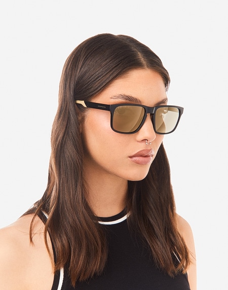 Sunglasses Hawkers PEAK - BLACK BEIGE