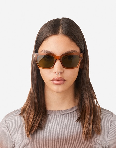 Sunglasses Hawkers MATE - MUSTARD JUNIPER ECO