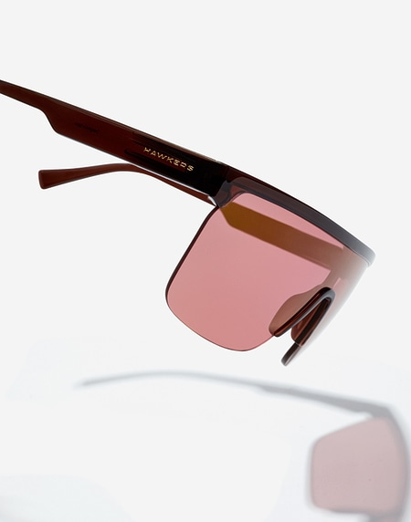 Nos Lunettes de Soleil Hawkers POLAR - CRYSTAL BLACK FUCSIA