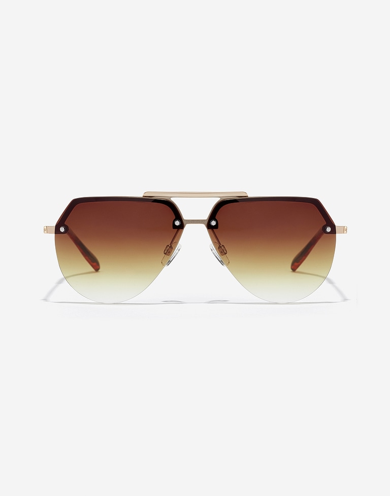Sunglasses Hawkers COOPER - GOLD SMOKY BROWN