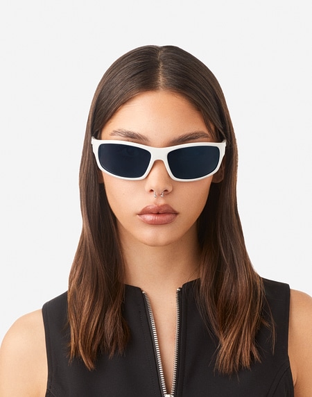 Sunglasses Hawkers BOOST - WHITE DARK BLUE