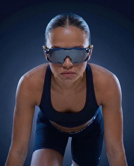 sports sunglasses HAWKERS PADEL - SPACE BLUE DARK