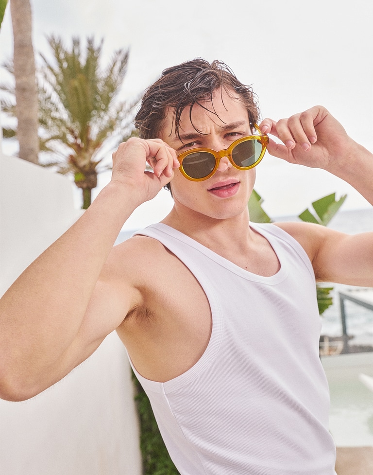 Sunglasses HAWKERS BORN - POLARIZED YELLOW ALLIGATOR
