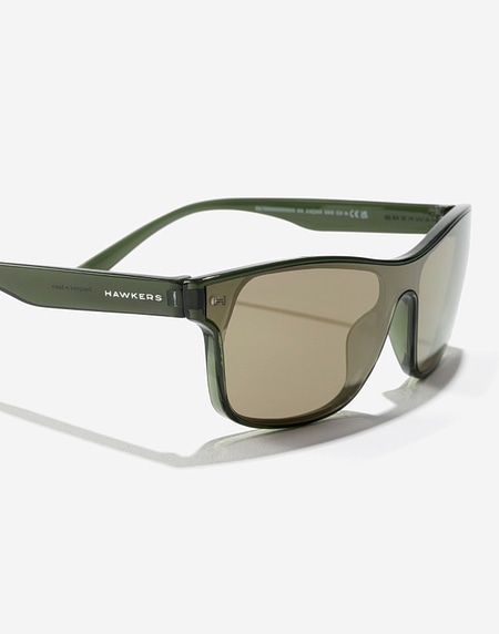 Nos Lunettes de Soleil Hawkers ONE VENM XS - DARK GREEN BEIGE