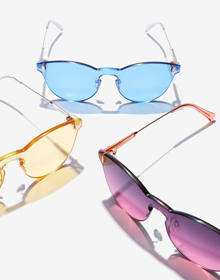 Gafas de sol Hawkers GOLD LIGHT BLUE ICY