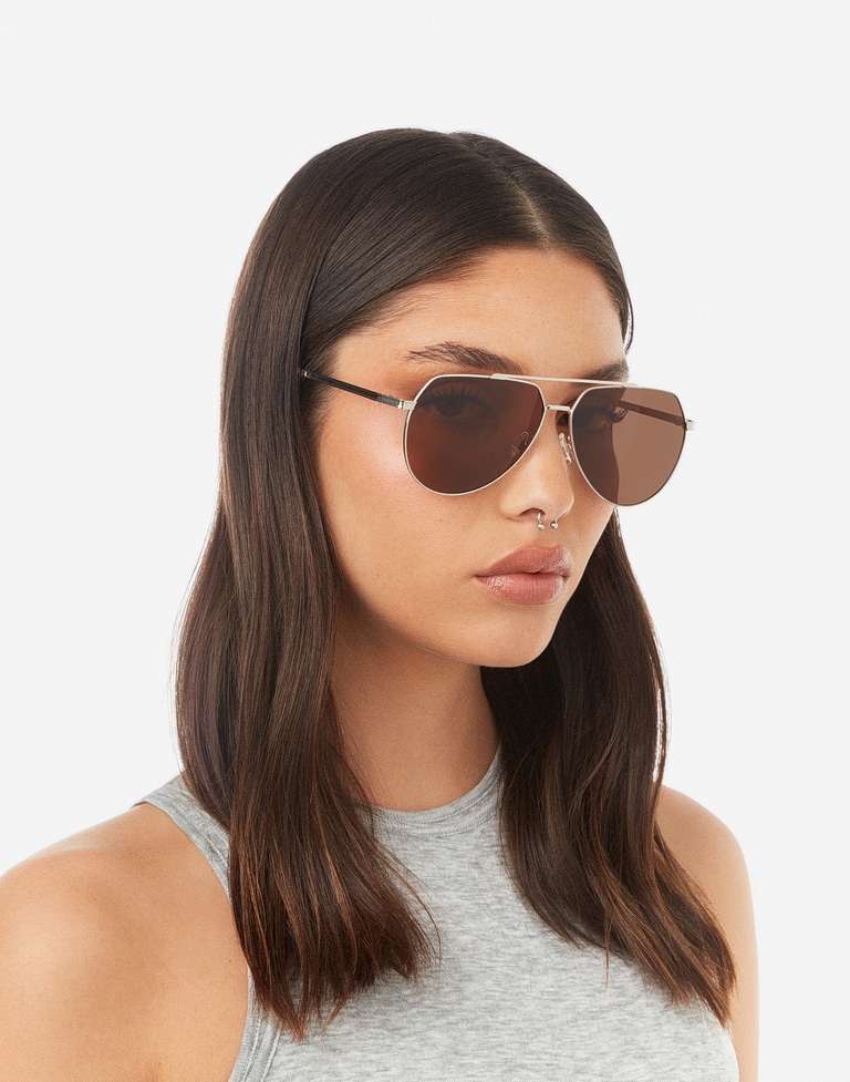 Sunglasses Hawkers SHADOW - POLARIZED KARAT BROWN
