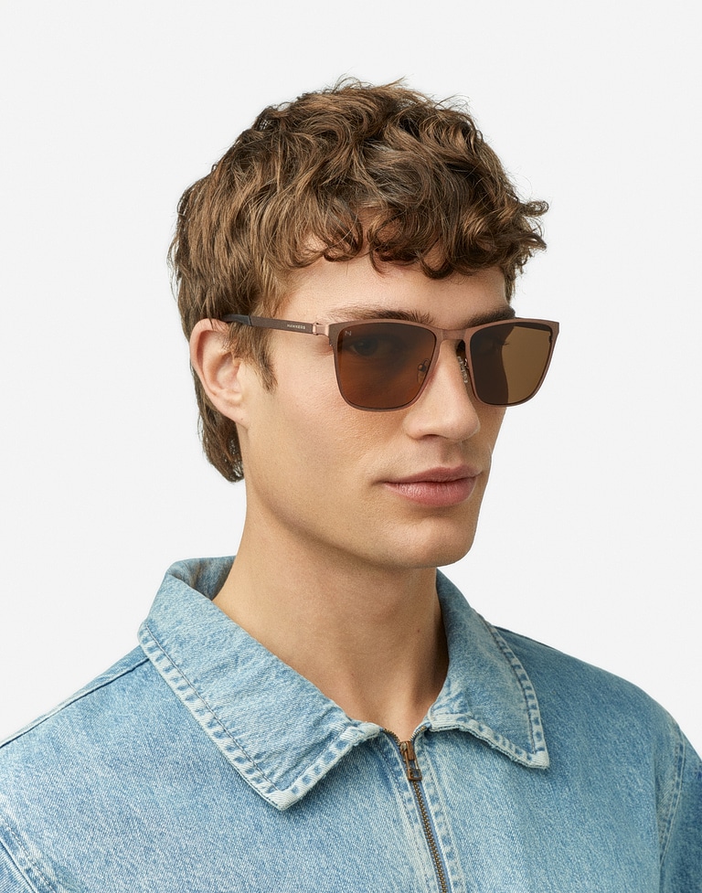 Nos Lunettes de Soleil Hawkers ONE FLEX - METALLIC BROWN COFFEE