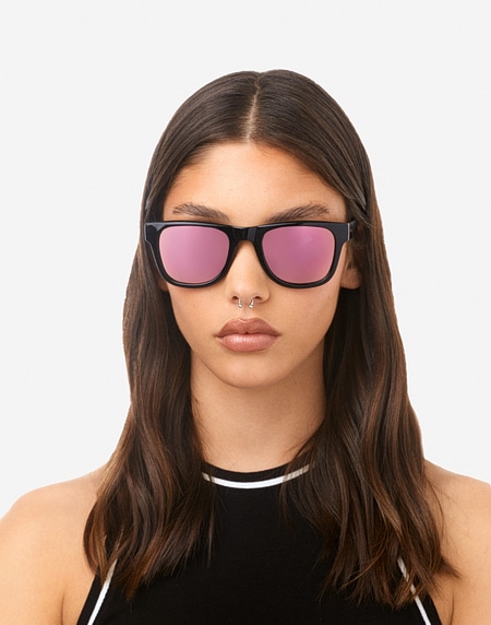 Nos Lunettes de Soleil Hawkers TOX - DIAMOND BLACK ROSE GOLD