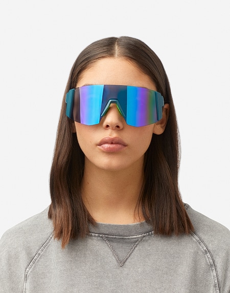 sports sunglasses Hawkers LYNX BIG - TEAL BLUE