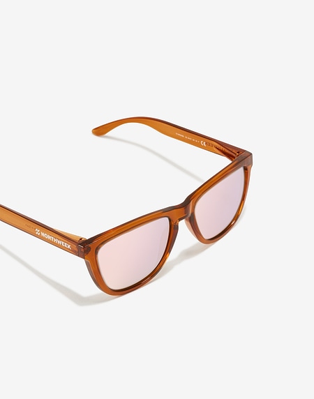 Nos Lunettes de Soleil Northweek REGULAR CARAMEL- ROSE GOLD