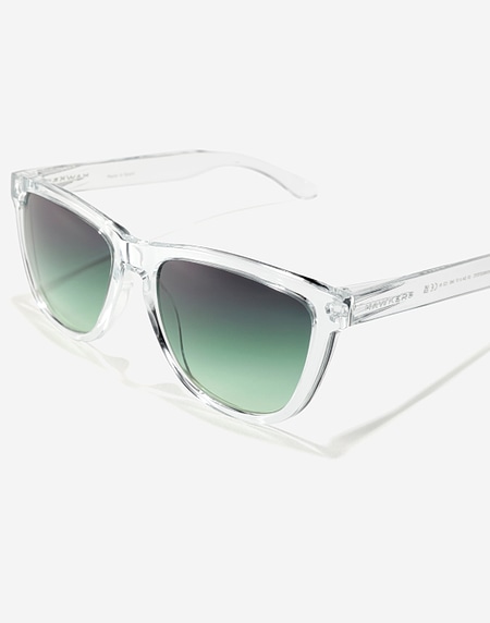 Nos Lunettes de Soleil Hawkers ONE RAW - TRANSPARENT GREEN FOREST
