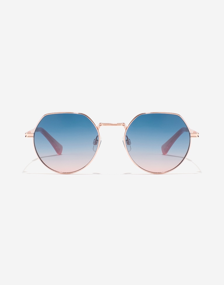 Sunglasses Hawkers AURA - ROSE GOLD BLUE TO PEACH