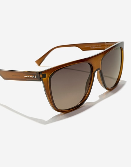 Sonnenbrille Hawkers RUNWAY - CAMEL SMOKY BLACK