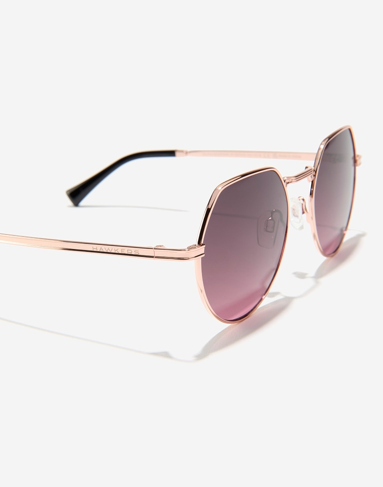 Nos Lunettes de Soleil Hawkers AURA - ROSE GOLD BLACK TO PINK