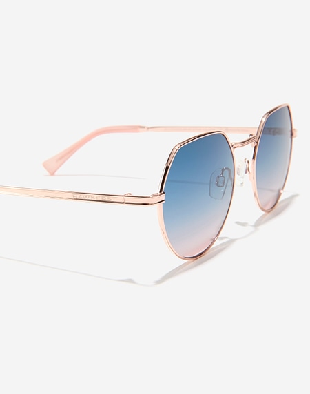 Sunglasses Hawkers AURA - ROSE GOLD BLUE TO PEACH