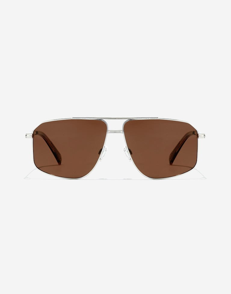 Nos Lunettes de Soleil Hawkers POKER - POLARIZED SILVER BROWN