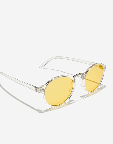 Clear yellow sunglasses shop