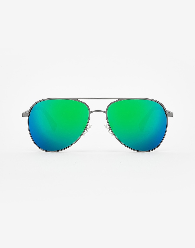 Sunglasses Hawkers GUN METAL - EMERALD LACMA