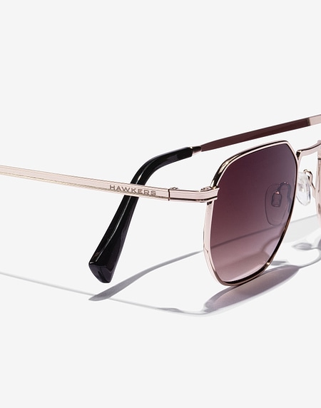 Sunglasses Hawkers SIXGON - SILVER SMOKE BROWN