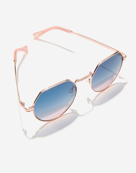 Sunglasses Hawkers AURA - ROSE GOLD BLUE TO PEACH