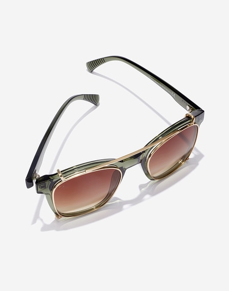 Nos Lunettes de Soleil Hawkers DOT - CLIP ON OLIVE BB