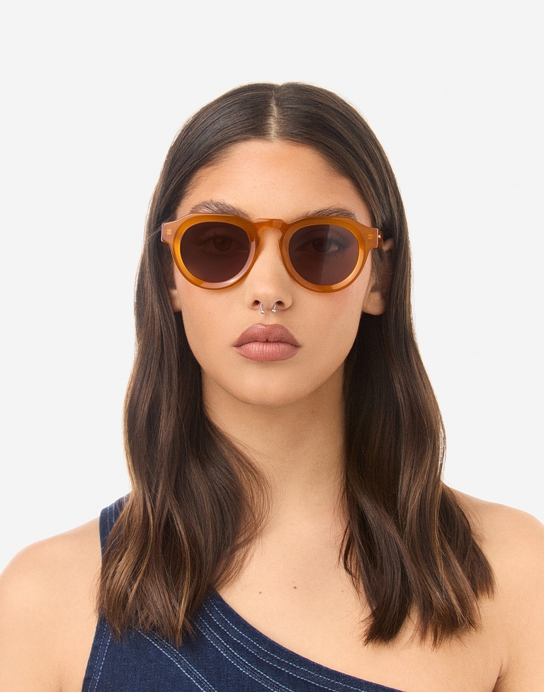 Sunglasses Hawkers WARWICK UPTOWN - MUSTARD BROWN