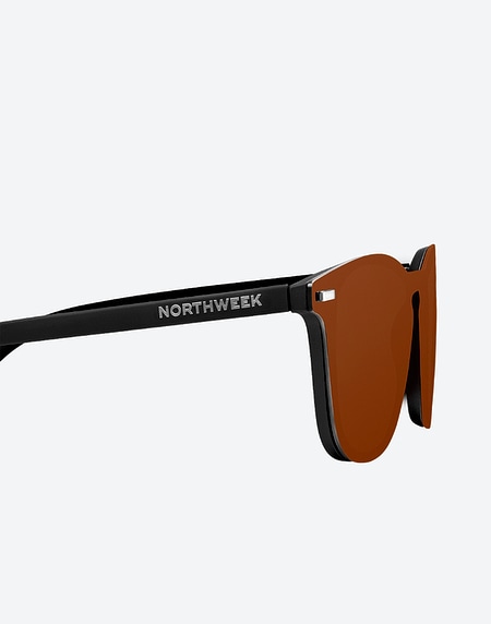 Lentes de sol Northweek WALL PHANTOM MATTE BLACK - AMBAR POLARIZED