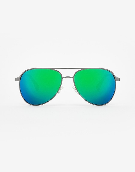 Sunglasses Hawkers GUN METAL - EMERALD LACMA