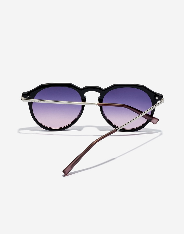 Sunglasses Hawkers WARWICK CROSSWALK - BLACK PINKISH SUNSET