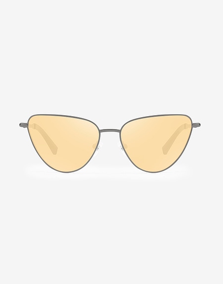 Nos Lunettes de Soleil Hawkers GUN METAL - YELLOW ROUNDED LOLITA