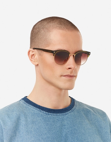 Nos Lunettes de Soleil Hawkers NEW CLASSIC ROUNDED - OLIVE EARTH
