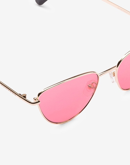 Nos Lunettes de Soleil Hawkers GOLD - LIGHT RED ROUNDED LOLITA
