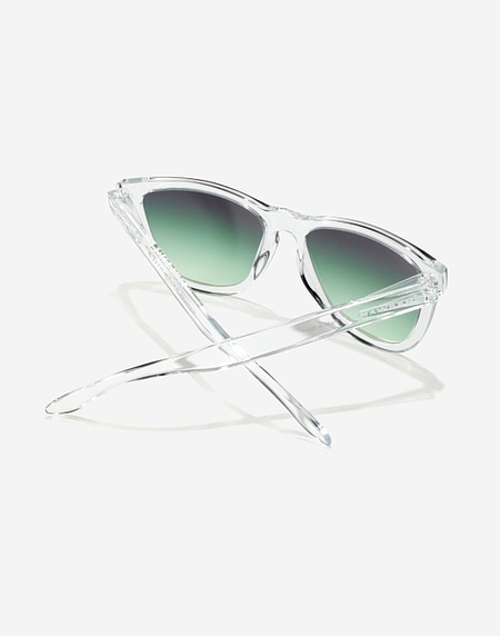 Nos Lunettes de Soleil Hawkers ONE RAW - TRANSPARENT GREEN FOREST