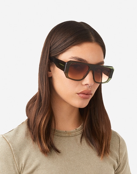 Sunglasses Hawkers HELL - GREEN TERRACOTA