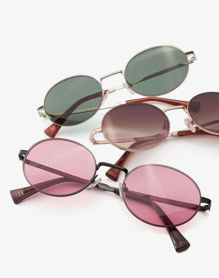 Sunglasses Hawkers SILVER GREEN BOTTLE BOWIE