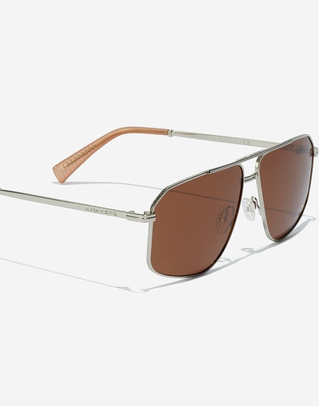 Sonnenbrille Hawkers POKER - POLARIZED SILVER BROWN
