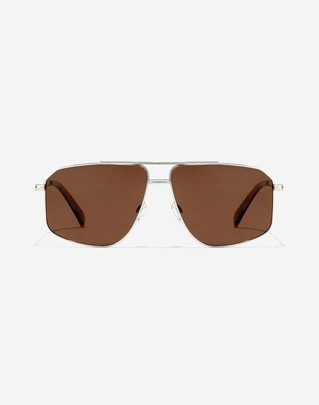 Sonnenbrille Hawkers POKER - POLARIZED SILVER BROWN