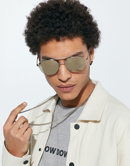 Sunglasses Hawkers LENOX - SILVER LIGHT GOLD