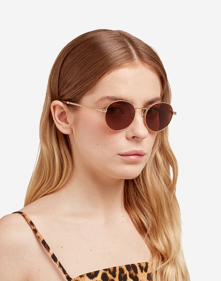 Sunglasses Hawkers MOMA - POLARIZED GOLD HAVANA