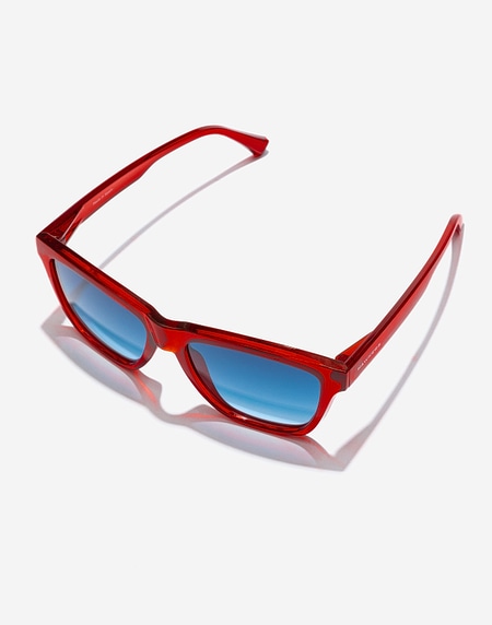 Sunglasses Hawkers ONE LS RAW - RED TRANSPARENT BLUE