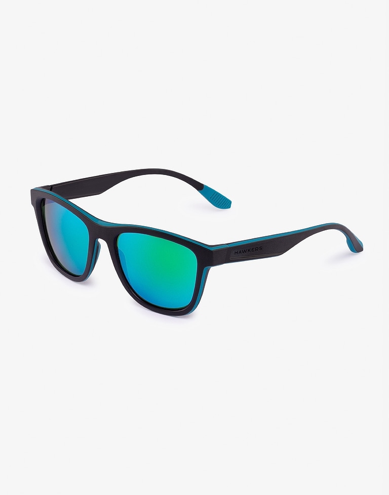 Gafas de sol Hawkers POLARIZED BLACK GREEN RUBBER - EMERALD ONE S