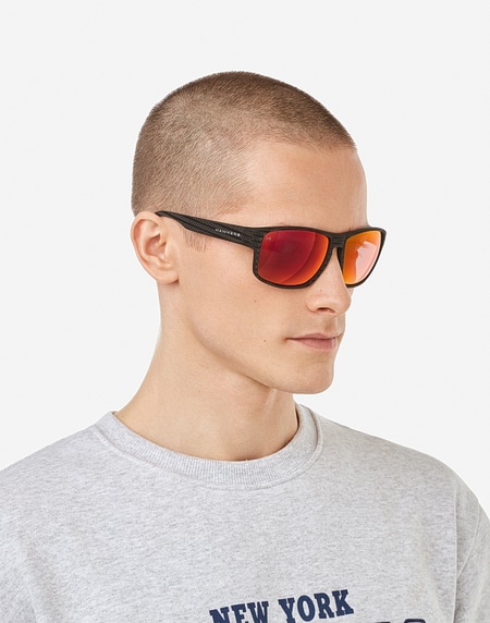 Sunglasses Hawkers FASTER RAW CARBON FIBER - BLACK RUBY