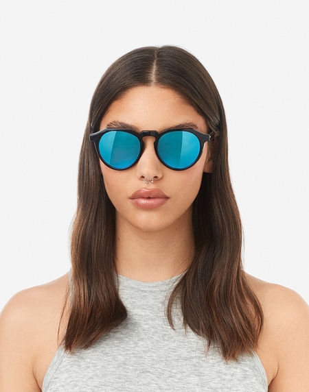 Oculos de sol Hawkers WARWICK RAW - BLACK CLEAR BLUE