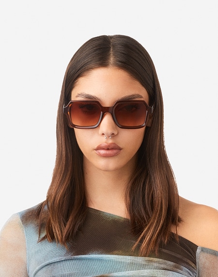 Sunglasses Hawkers MINIMAL MAX - BROWN TERRACOTA