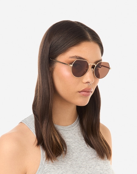 Sunglasses Hawkers AURA - POLARIZED GOLD BROWN