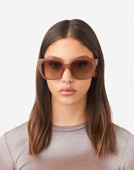 Sunglasses Hawkers BOUJEE - LIGHT BROWN NATURE ECO