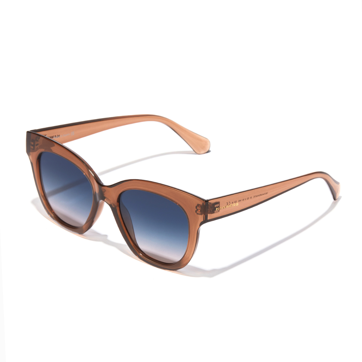 Photo Nos Lunettes de Soleil Hawkers Audrey Raw - Brown Blue To Peach