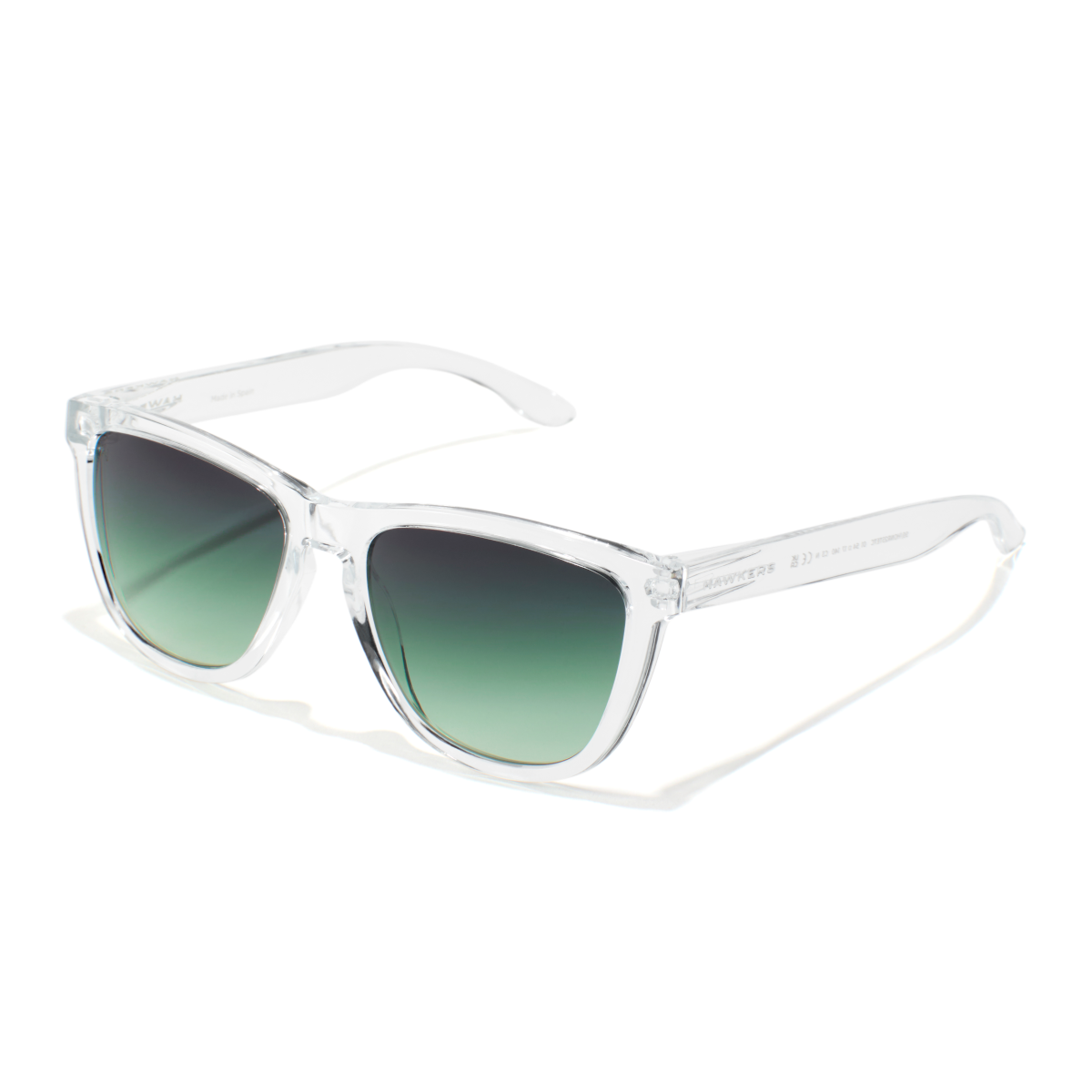 Photo Nos Lunettes de Soleil Hawkers One Raw - Transparent Green Forest